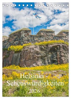 Cover Helsinki - Sehenswürdigkeiten (Tischkalender 2026 DIN A5 hoch), CALVENDO Monatskalender