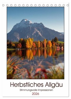 Cover Herbstliches Allgäu (Tischkalender 2026 DIN A5 hoch), CALVENDO Monatskalender