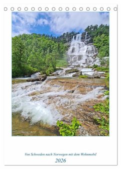 Skandinavien entdecken - Von Schweden nach Norwegen mit dem Wohnmobil (Tischkalender 2026 DIN A5 hoch), CALVENDO Monatskalender