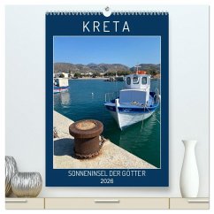 KRETA SONNENINSEL DER GÖTTER (hochwertiger Premium Wandkalender 2026 DIN A2 hoch), Kunstdruck in Hochglanz