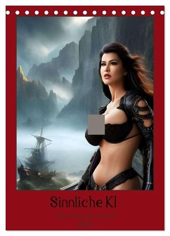 Cover Sinnliche KI - Erotische Kunst aus der Cloud (Tischkalender 2026 DIN A5 hoch), CALVENDO Monatskalender