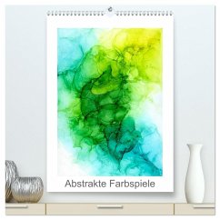 Abstrakte Farbspiele (hochwertiger Premium Wandkalender 2026 DIN A2 hoch), Kunstdruck in Hochglanz
