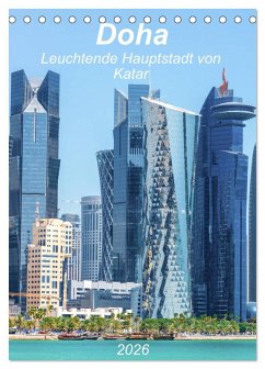 Cover Doha Leuchtende Hauptstadt von Katar (Tischkalender 2026 DIN A5 hoch), CALVENDO Monatskalender