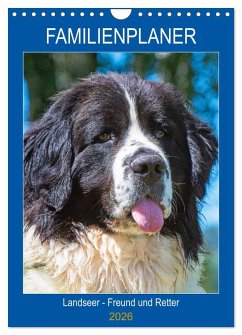 Cover Familienplaner Landseer - Freund und Retter (Wandkalender 2026 DIN A4 hoch), CALVENDO Monatskalender