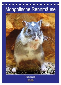 Mongolische Rennmäuse (Tischkalender 2026 DIN A5 hoch), CALVENDO Monatskalender Mongolische Rennmäuse (Tischkalender 2026 DIN A5 hoch), CALVENDO Monatskalender