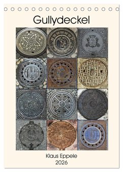 Cover Gullydeckel (Tischkalender 2026 DIN A5 hoch), CALVENDO Monatskalender