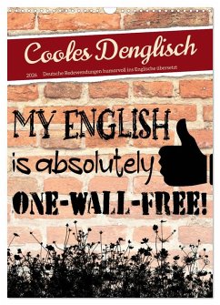 Cover Cooles Denglisch (Wandkalender 2026 DIN A3 hoch), CALVENDO Monatskalender