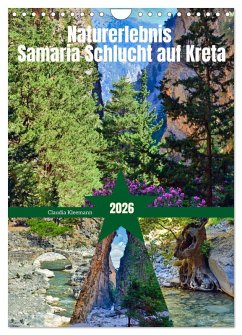 Cover Naturerlebnis Samaria Schlucht auf Kreta (Wandkalender 2026 DIN A4 hoch), CALVENDO Monatskalender