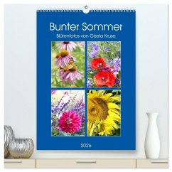 Bunter Sommer (hochwertiger Premium Wandkalender 2026 DIN A2 hoch), Kunstdruck in Hochglanz
