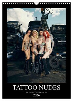 Cover TATTOO NUDES (Wandkalender 2026 DIN A3 hoch), CALVENDO Monatskalender