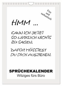 Cover Sprüchekalender. Witziges fürs Büro (Wandkalender 2026 DIN A4 hoch), CALVENDO Monatskalender