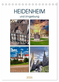 Heidenheim und Umgebung (Tischkalender 2026 DIN A5 hoch), CALVENDO Monatskalender Heidenheim und Umgebung (Tischkalender 2026 DIN A5 hoch), CALVENDO Monatskalender