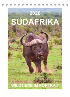 Cover SÜDAFRIKA - WILDTIERE IM PORTRAIT (Tischkalender 2026 DIN A5 hoch), CALVENDO Monatskalender