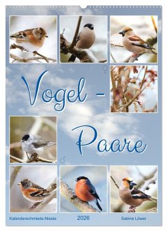 Cover Vogel-Paare (Wandkalender 2026 DIN A2 hoch), CALVENDO Monatskalender