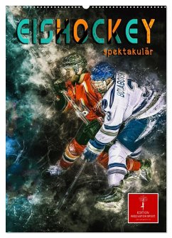 Eishockey spektakulär (Wandkalender 2026 DIN A2 hoch), CALVENDO Monatskalender Cover Eishockey spektakulär (Wandkalender 2026 DIN A2 hoch), CALVENDO Monatskalender