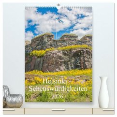 Helsinki - Sehenswürdigkeiten (hochwertiger Premium Wandkalender 2026 DIN A2 hoch), Kunstdruck in Hochglanz