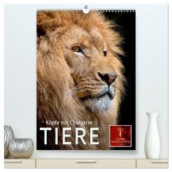 Tiere - Köpfe mit Charakter (hochwertiger Premium Wandkalender 2026 DIN A2 hoch), Kunstdruck in Hochglanz