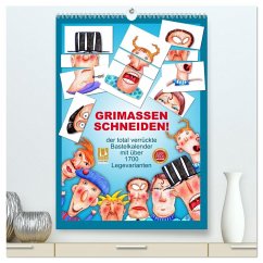 GRIMASSEN SCHNEIDEN! (hochwertiger Premium Wandkalender 2026 DIN A2 hoch), Kunstdruck in Hochglanz GRIMASSEN SCHNEIDEN! (hochwertiger Premium Wandkalender 2026 DIN A2 hoch), Kunstdruck in Hochglanz