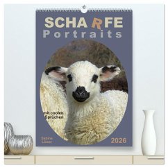 Cover Scharfe Portraits (hochwertiger Premium Wandkalender 2026 DIN A2 hoch), Kunstdruck in Hochglanz