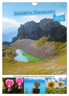 Attraktive Herzmotive 2026 (Wandkalender 2026 DIN A4 hoch), CALVENDO Monatskalender