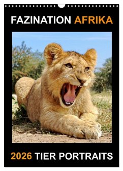Cover FAZINATION AFRIKA TIER PORTRAITS (Wandkalender 2026 DIN A3 hoch), CALVENDO Monatskalender