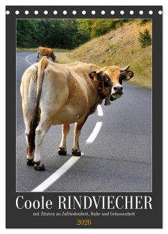 Cover Coole Rindviecher (Tischkalender 2026 DIN A5 hoch), CALVENDO Monatskalender