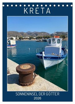 KRETA SONNENINSEL DER GÖTTER (Tischkalender 2026 DIN A5 hoch), CALVENDO Monatskalender