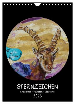 Cover Sternzeichen - Charakter - Planeten - Edelsteine (Wandkalender 2026 DIN A4 hoch), CALVENDO Monatskalender