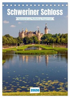 Cover Schweriner Schloss - Impressionen aus Mecklenburg-Vorpommern (Tischkalender 2026 DIN A5 hoch), CALVENDO Monatskalender