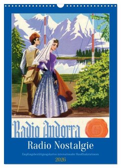 Cover Radio Nostalgie - Empfangsbestätigungskarten internationaler Rundfunkstationen (Wandkalender 2026 DIN A3 hoch), CALVENDO Monatskalender