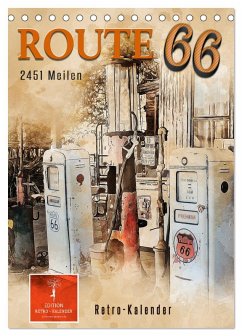 Route 66 - 2451 Meilen (Tischkalender 2026 DIN A5 hoch), CALVENDO Monatskalender Cover Route 66 - 2451 Meilen (Tischkalender 2026 DIN A5 hoch), CALVENDO Monatskalender