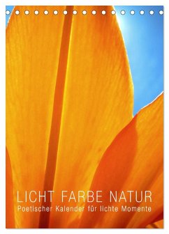 Cover Licht Farbe Natur (Tischkalender 2026 DIN A5 hoch), CALVENDO Monatskalender
