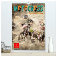 Motocross - Sport der Extreme (hochwertiger Premium Wandkalender 2026 DIN A2 hoch), Kunstdruck in Hochglanz
