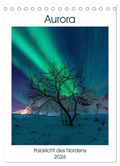 Cover Aurora - Polarlicht des Nordens (Tischkalender 2026 DIN A5 hoch), CALVENDO Monatskalender