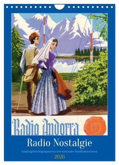 Cover Radio Nostalgie - Empfangsbestätigungskarten internationaler Rundfunkstationen (Wandkalender 2026 DIN A4 hoch), CALVENDO Monatskalender