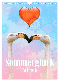 Sommerglück - Artwork (Wandkalender 2026 DIN A4 hoch), CALVENDO Monatskalender