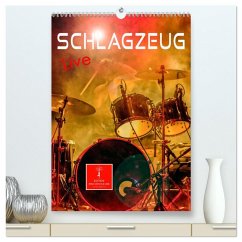 Cover Schlagzeug live (hochwertiger Premium Wandkalender 2026 DIN A2 hoch), Kunstdruck in Hochglanz