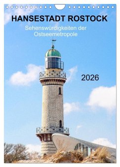 Hansestadt Rostock - Sehenswürdigkeiten der Ostseemetropole (Wandkalender 2026 DIN A4 hoch), CALVENDO Monatskalender Cover Hansestadt Rostock - Sehenswürdigkeiten der Ostseemetropole (Wandkalender 2026 DIN A4 hoch), CALVENDO Monatskalender