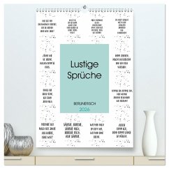 Cover BERLINERISCH Lustige Sprüche (hochwertiger Premium Wandkalender 2026 DIN A2 hoch), Kunstdruck in Hochglanz