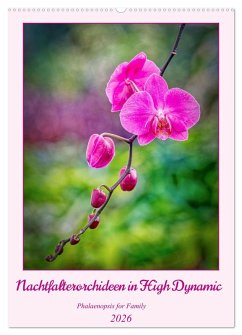 Cover Nachtfalterorchideen in High Dynamic (Wandkalender 2026 DIN A2 hoch), CALVENDO Monatskalender