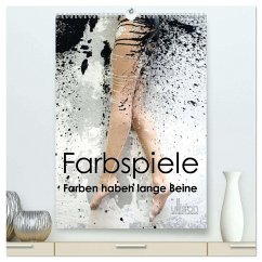 Farbspiele - Farben haben lange Beine (hochwertiger Premium Wandkalender 2026 DIN A2 hoch), Kunstdruck in Hochglanz