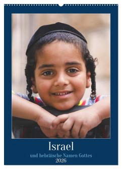 Cover Israel und hebräische Namen Gottes (Wandkalender 2026 DIN A2 hoch), CALVENDO Monatskalender