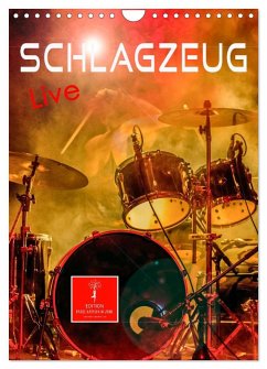 Cover Schlagzeug live (Wandkalender 2026 DIN A4 hoch), CALVENDO Monatskalender