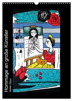 Hommage an große Künstler (Wandkalender 2026 DIN A3 hoch), CALVENDO Monatskalender