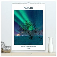 Aurora - Polarlicht des Nordens (hochwertiger Premium Wandkalender 2026 DIN A2 hoch), Kunstdruck in Hochglanz