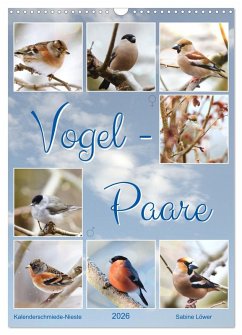 Cover Vogel-Paare (Wandkalender 2026 DIN A3 hoch), CALVENDO Monatskalender