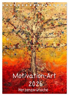 Cover Motivation-Art 2026 (Tischkalender 2026 DIN A5 hoch), CALVENDO Monatskalender