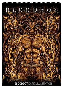 BLOODBOY/DARK ILLUSTRATION (Wandkalender 2026 DIN A2 hoch), CALVENDO Monatskalender