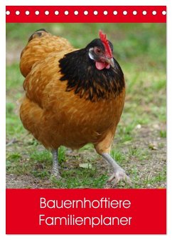 Bauernhoftiere Familienplaner (Tischkalender 2026 DIN A5 hoch), CALVENDO Monatskalender Bauernhoftiere Familienplaner (Tischkalender 2026 DIN A5 hoch), CALVENDO Monatskalender