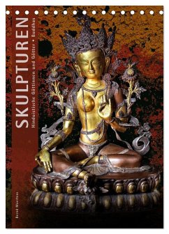 Cover SKULPTUREN Hinduistische Göttinnen und Götter ¿ Buddhas (Tischkalender 2026 DIN A5 hoch), CALVENDO Monatskalender